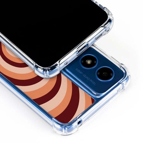 Autumn Heart Pattern Moto G 5G (2024) Clear Case